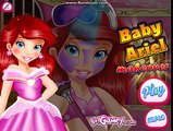 Princess Mermaid Disney Baby Ariel Makeover - Games for little kids