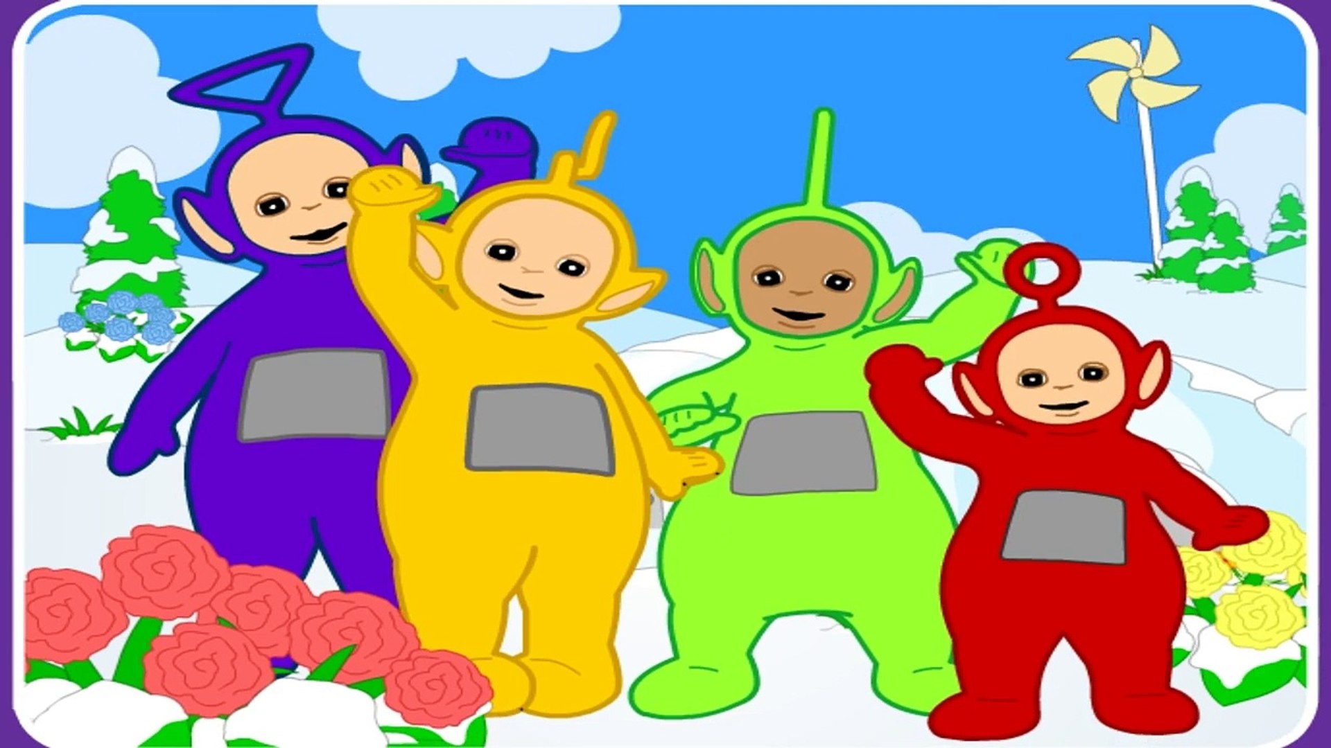 Teletubbies Winter Game - teletubbies creating games -Games For Kids, image size:1920x1080