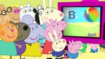 Peppa Pig learns alphabet Phonics Song ABC - Learn Alphabet with Peppa Pig song