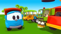 30min de Léo le camion benne curieux et ses amis camions - Compilation | Dessins animés en francais