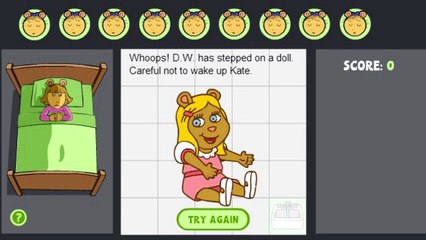 Dont Wake Kate - Arthur Games - PBS Kids
