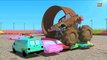 Monster Trucks   Wheels on the bus go round and round   Nursery rhymes