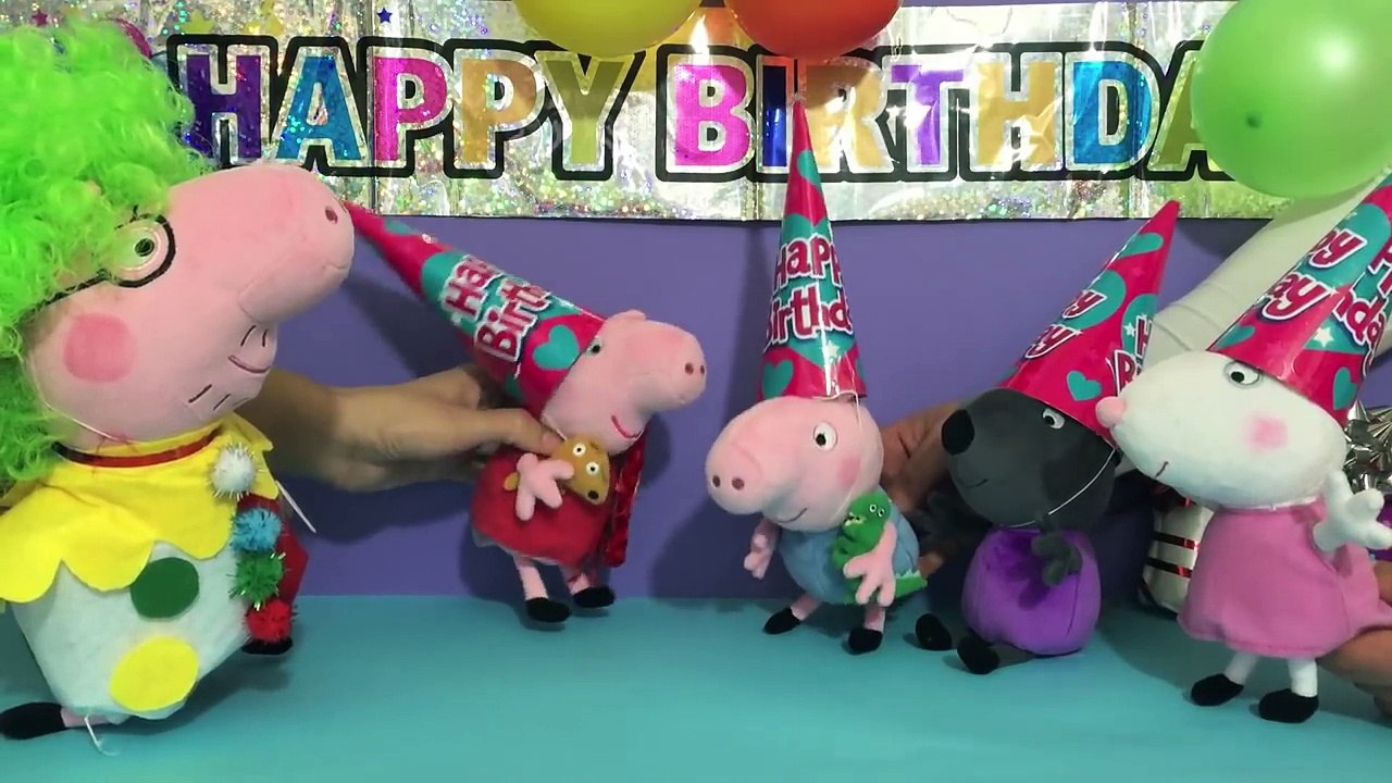 Peppa Pig Birthday Party Toys Episode - Peppa Pig Cake & Presents - Peppa Pig Toy English Episodes