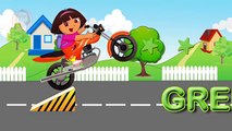 Coloring Dora Motor Bike - Learning Colours with #Masha and #Dora and Play Toys #6