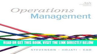 [Free Read] Operations Management with Connect with SmartBook PPK Free Online