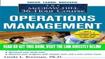 [Free Read] The McGraw-Hill 36-Hour Course: Operations Management (McGraw-Hill 36-Hour Courses)