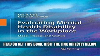 [Free Read] Evaluating Mental Health Disability in the Workplace: Model, Process, and Analysis