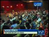 Precandidato de Gobierno Lenín Moreno critica las escuelas del milenio