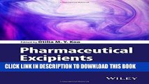 [Free Read] Pharmaceutical Excipients: Properties, Functionality, and Applications in Research and