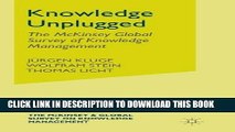Collection Book Knowledge Unplugged: The McKinsey Global Survey of Knowledge Management