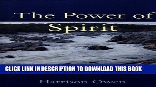 New Book The Power of Spirit: How Organizations Transform