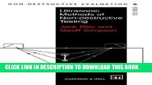 New Book Ultrasonic Methods of Non-destructive Testing