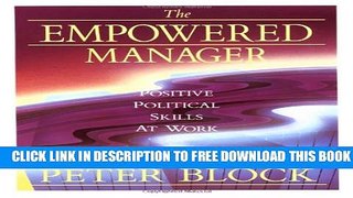 Collection Book The Empowered Manager: Positive Political Skills at Work