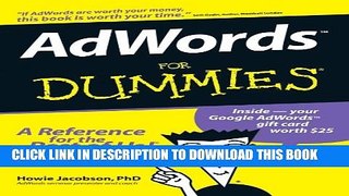 New Book AdWords For Dummies