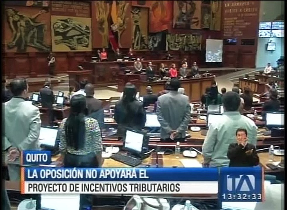 La oposición no apoyará el Proyecto de Incentivos Tributarios