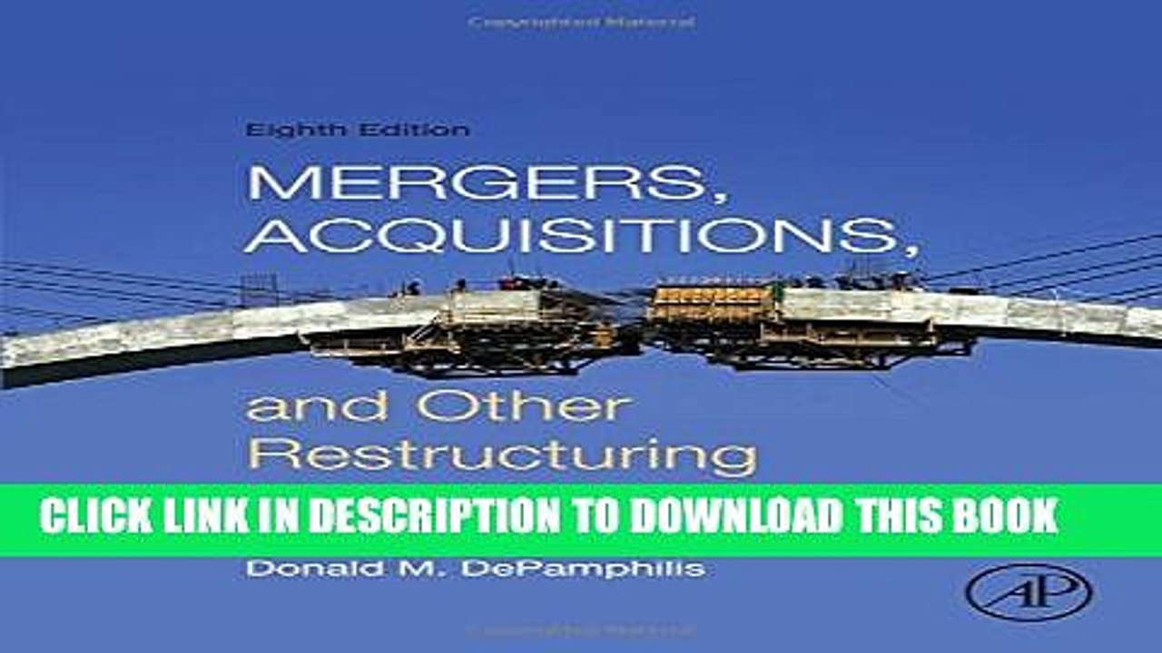 [PDF] Mergers, Acquisitions, and Other Restructuring Activities Popular Colection