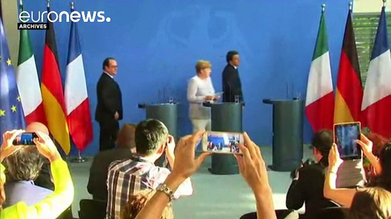 Brainstorming auf See: Renzi, Merkel und Hollande treffen sich in Italien