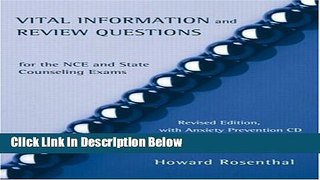 Ebook Vital Information and Review Questions for the NCE Study Set Free Online