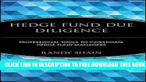 [PDF] Hedge Fund Due Diligence: Professional Tools to Investigate Hedge Fund Managers Popular Online