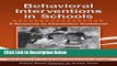 Books Behavioral Interventions in Schools: A Response-to-Intervention Guidebook (School-Based