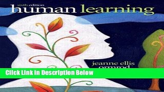 Books Human Learning (6th Edition) Free Online
