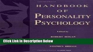 Books Handbook of Personality Psychology Full Online