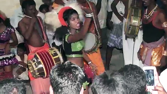 Latest Tamil Hot Midnight Karakattam Dance 18 | Tamil Adal Padal