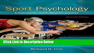 Books Sport Psychology: Concepts and Applications Free Online
