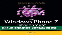 [Read PDF] Pro Windows Phone 7 Development Ebook Online
