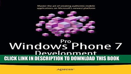 [Read PDF] Pro Windows Phone 7 Development Ebook Online