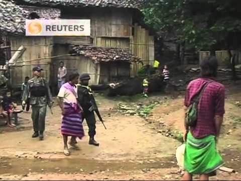 Thai military search refugee camp