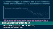 Ebook Semiparametric Regression (Cambridge Series in Statistical and Probabilistic Mathematics)