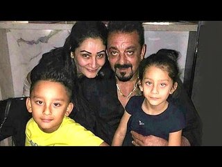 Sanjay Dutt With Family After Dinner -  Wife Manyata, Children Shahraan & iqra