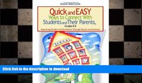 FAVORIT BOOK Quick and Easy Ways to Connect With Students and Their Parents, Grades K-8: Improving