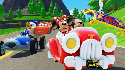 Are You Ready for the Crazy Fun Race with Minnie, Mickey, Donald, McQueen, Hulk, Buzz Lightyear