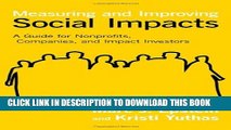 [PDF] Measuring and Improving Social Impacts: A Guide for Nonprofits, Companies, and Impact