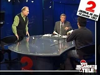 Michel Serrault et Nagui au 20h en 1993