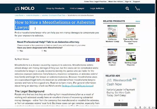 Asbestos Lawyers - Mesothelioma Lawyer