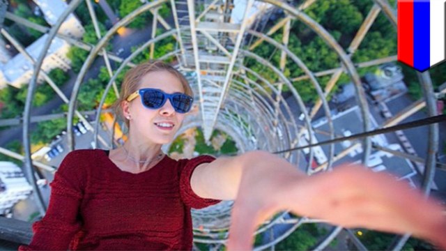 Extreme selfies: Angela Nikolau, Russian Instagram star, takes daring selfies from the sky - TomoNews