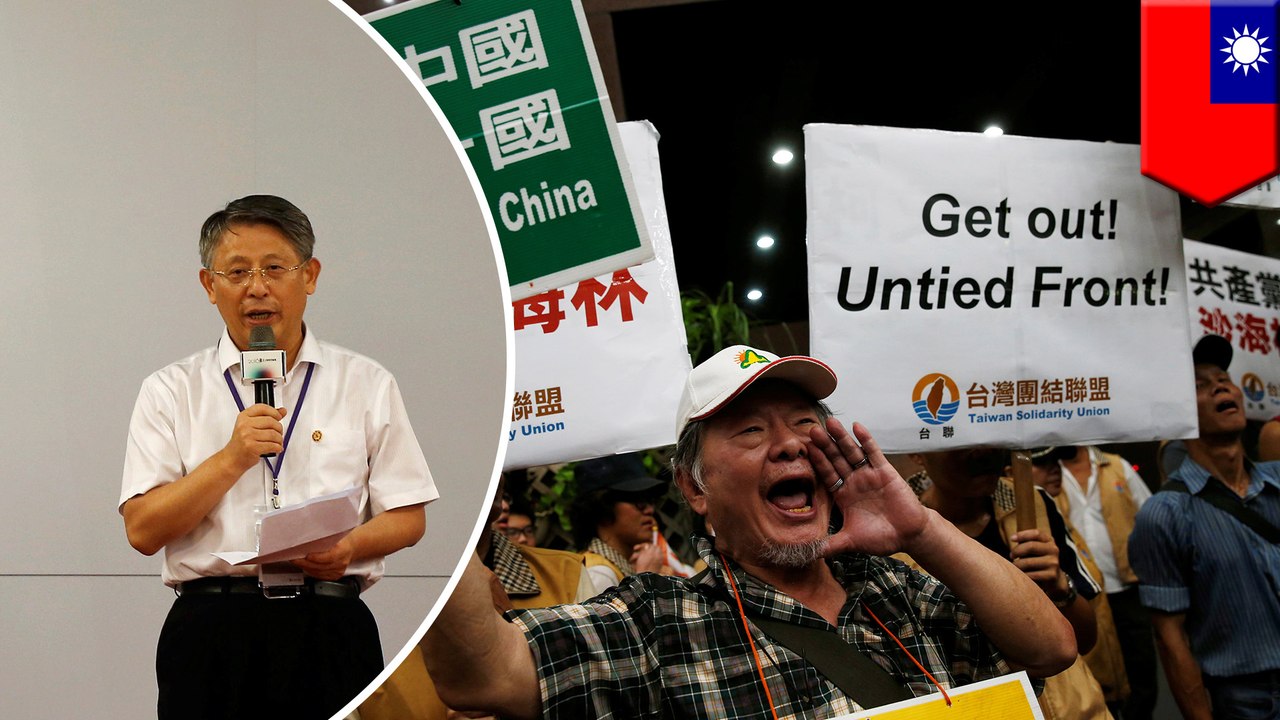Taiwanese protest Chinese officials visiting Taipei for Twin City Forum - TomoNews