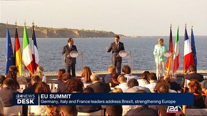 Germany, Italy and France leaders address Brexit, strenghtening Europe