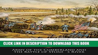 [PDF] Army of the Cumberland and the Battle of Stone s River Full Colection