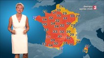 météo  France2 présentée par Nathalie Rihouet du 23 Août 2016