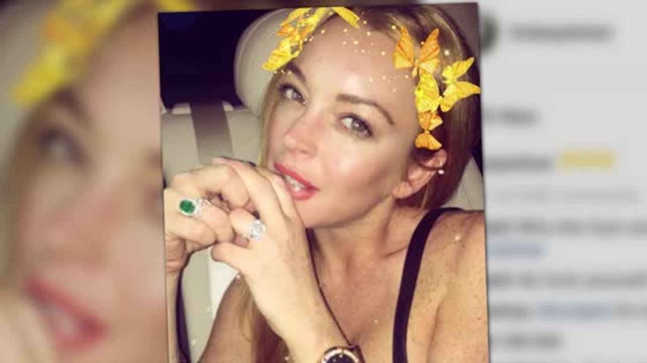 Lindsay Lohan trägt wieder ihren Verlobungsring