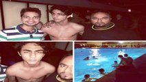 Shahrukh's Son Aryan Shirtless At Pool Party