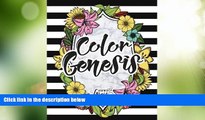 Big Deals  Color The Bible: Color Genesis: Biblical Inspiration Adult Coloring Book - Religious