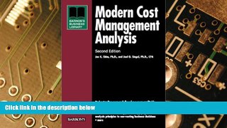 Big Deals  Modern Cost Management and Analysis (Barron s Business Library)  Best Seller Books Best