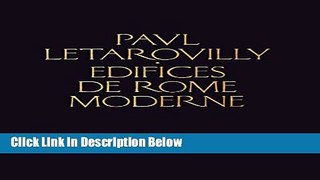 Books Edifices de Rome Moderne (Reprint Series) Free Online