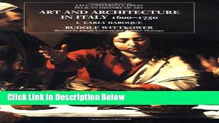 Ebook Art and Architecture in Italy 1600-1750, Vol. 1: Early Baroque (Yale University Press