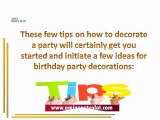 Birthday Party Decoration Ideas for Children’s